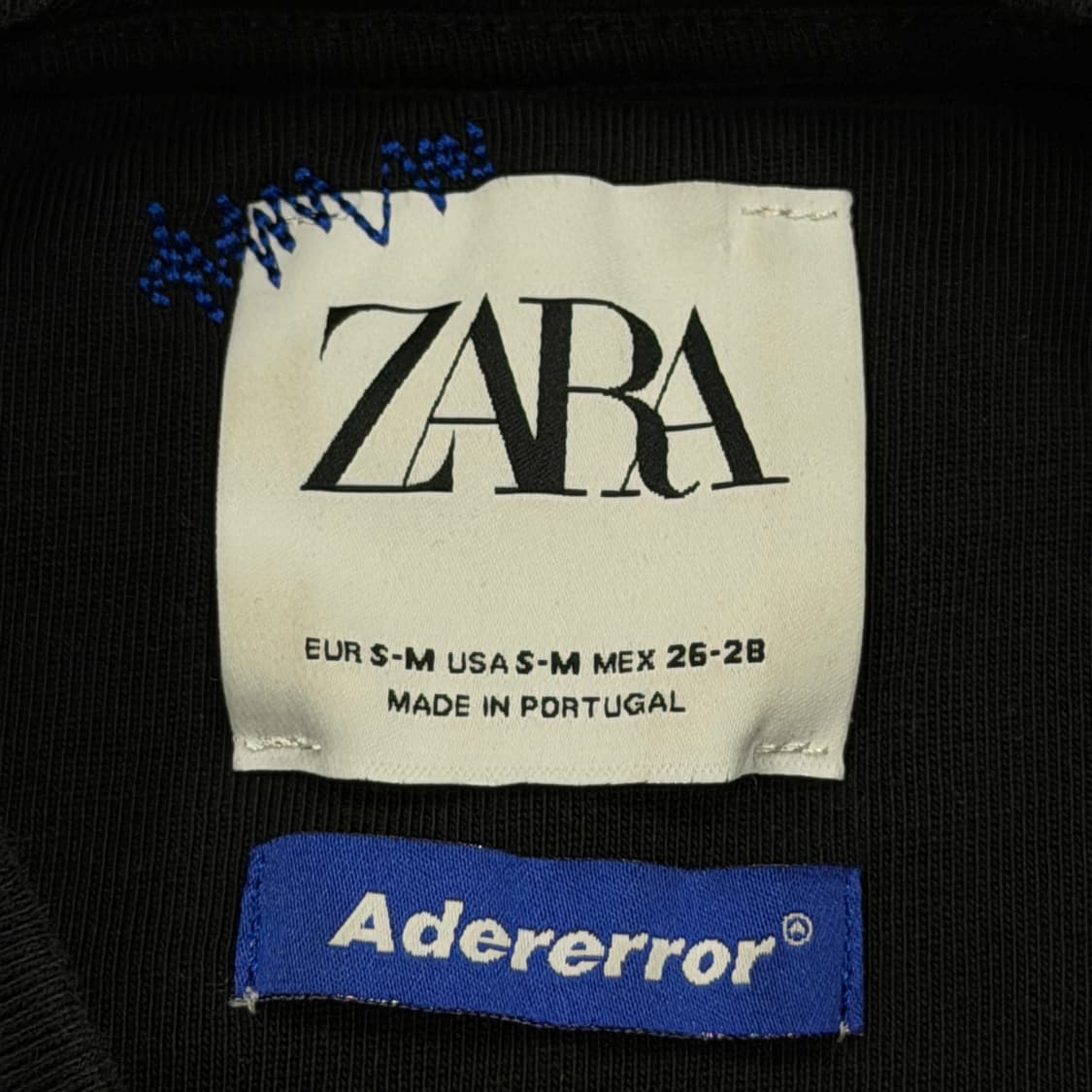 자라 X 아더에러 그래픽 롱슬리브 긴팔티 블랙 S-M 상품이미지4