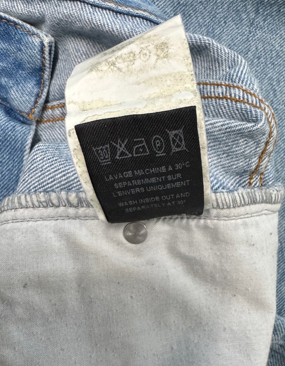 ISABEL MARANT 이자벨마랑 백포켓 자수로고 데님 팬츠 38 상품이미지7