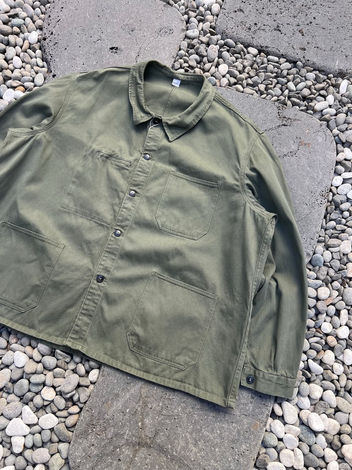 (BIGSIZE)(OLIVEGREEN)OLD FRENCH 프렌치워크자켓 상품이미지5