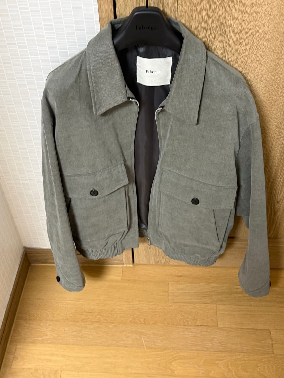 파브레가 코튼 A-2 보카시 블루종 카키 3사이즈 상품이미지3