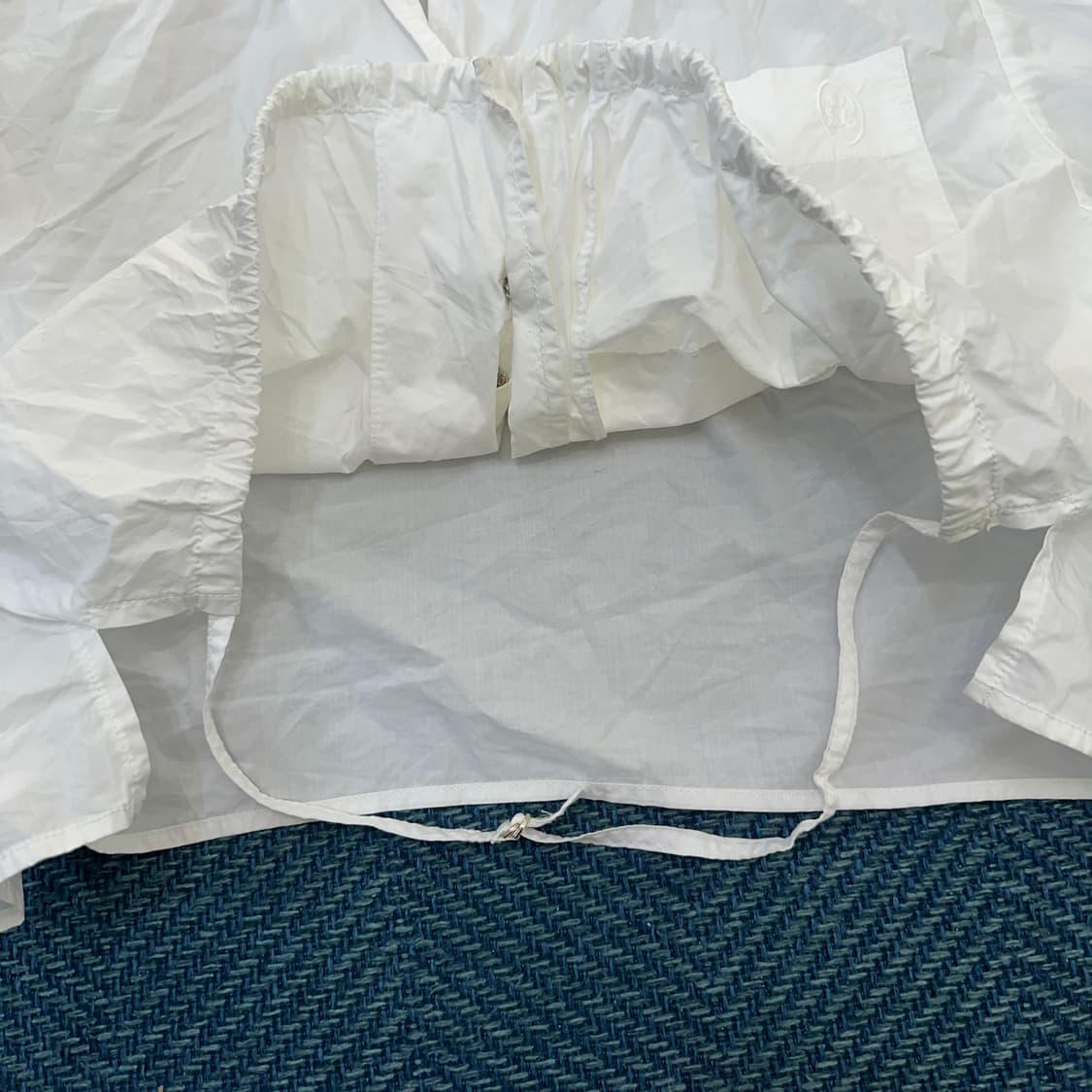 [여성F] 타임 오픈 카라 반팔 셔츠 상품이미지2