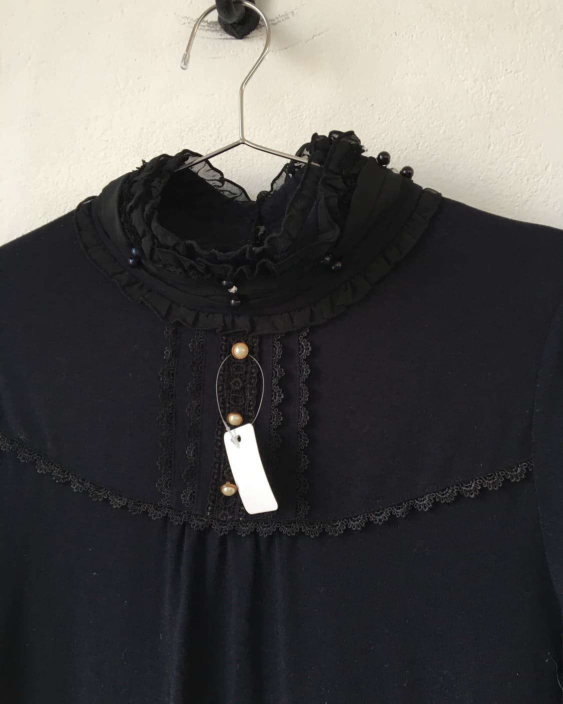 Frill point high neck sleeve 상품이미지5