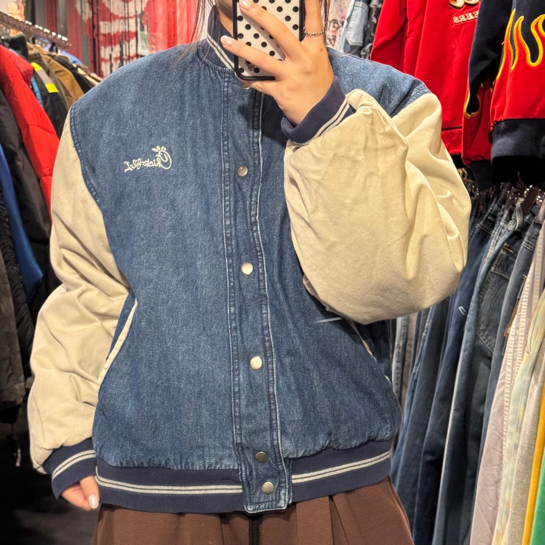 [IM] 데님 바시티자켓 상품이미지2