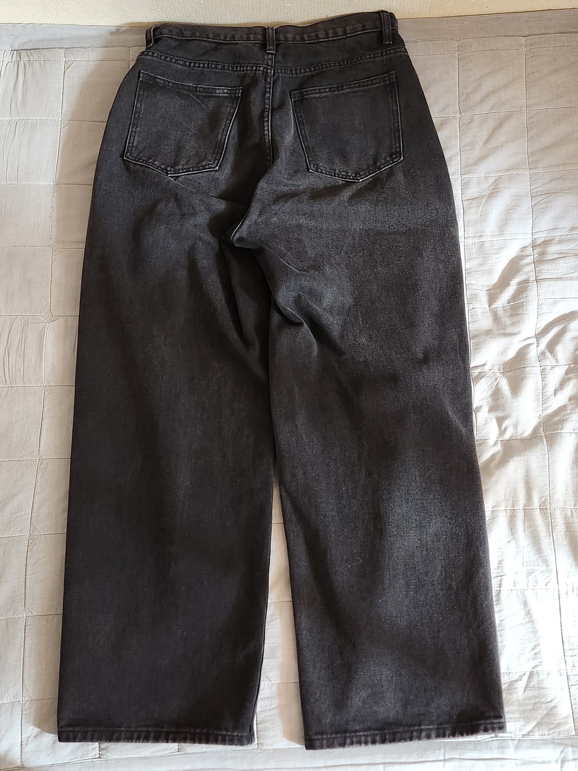 굿라이프웍스 와이드데님 블랙 S 상품이미지2