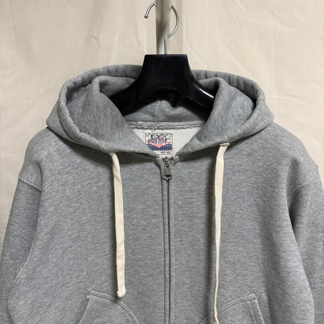 브론슨 논스탁 17.5 테리코튼 헤비 후드집업 / 그레이, 40(L) 상품이미지2