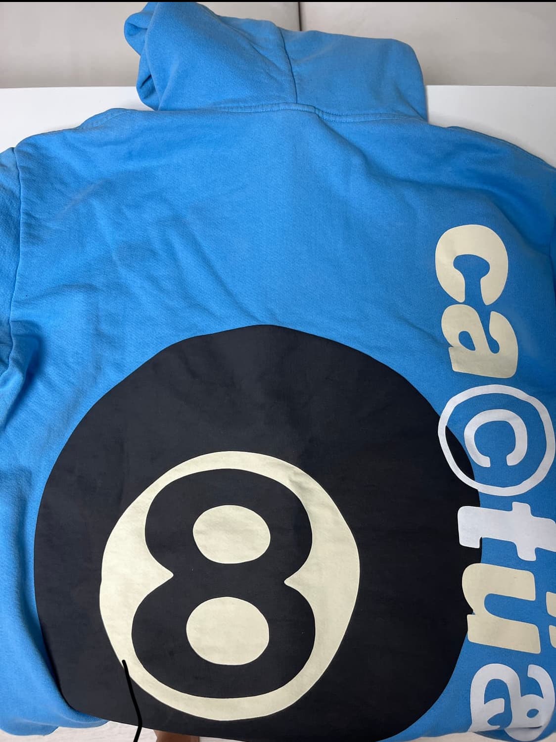 스투시 x CPFM 8볼 피그먼트 다이드 후드 블루 L사이즈 상품이미지2