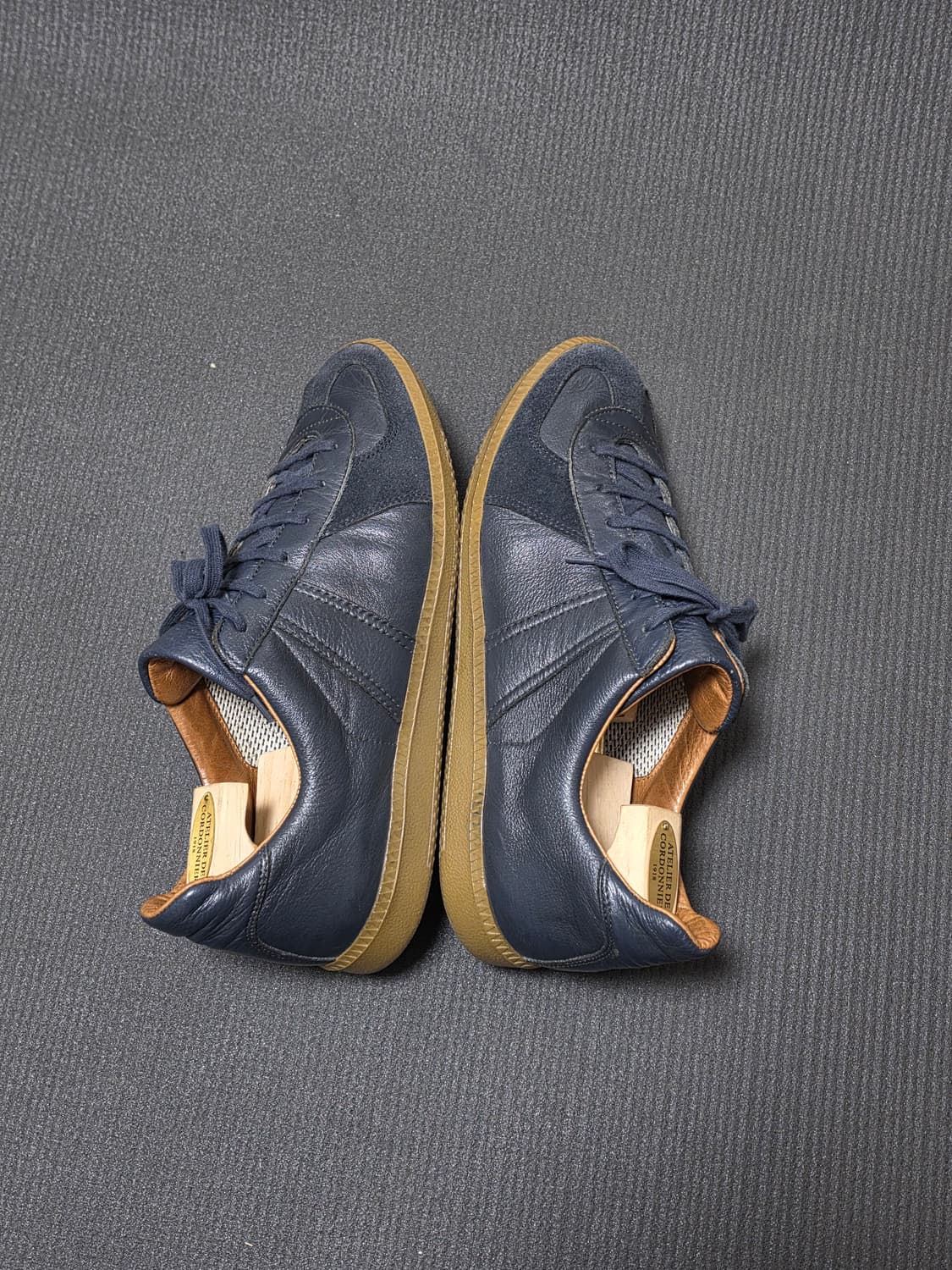 리프로덕션오브파운드 독일군 네이비 레더 상품이미지4