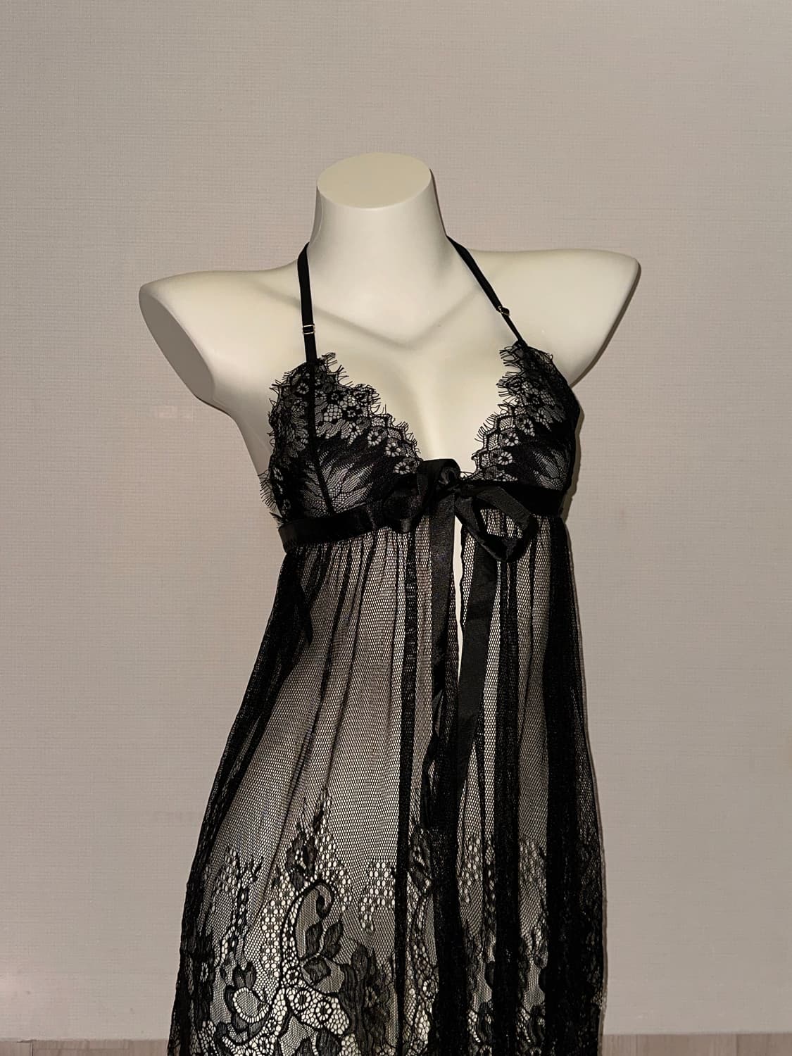 빈티지 블랙 레이스 슬립 상품이미지6