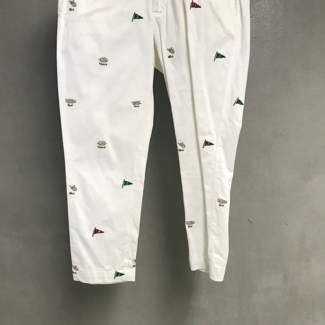 폴로 랄프로렌 멀티 자수 치노 팬츠 화이트 6(W) 상품이미지3