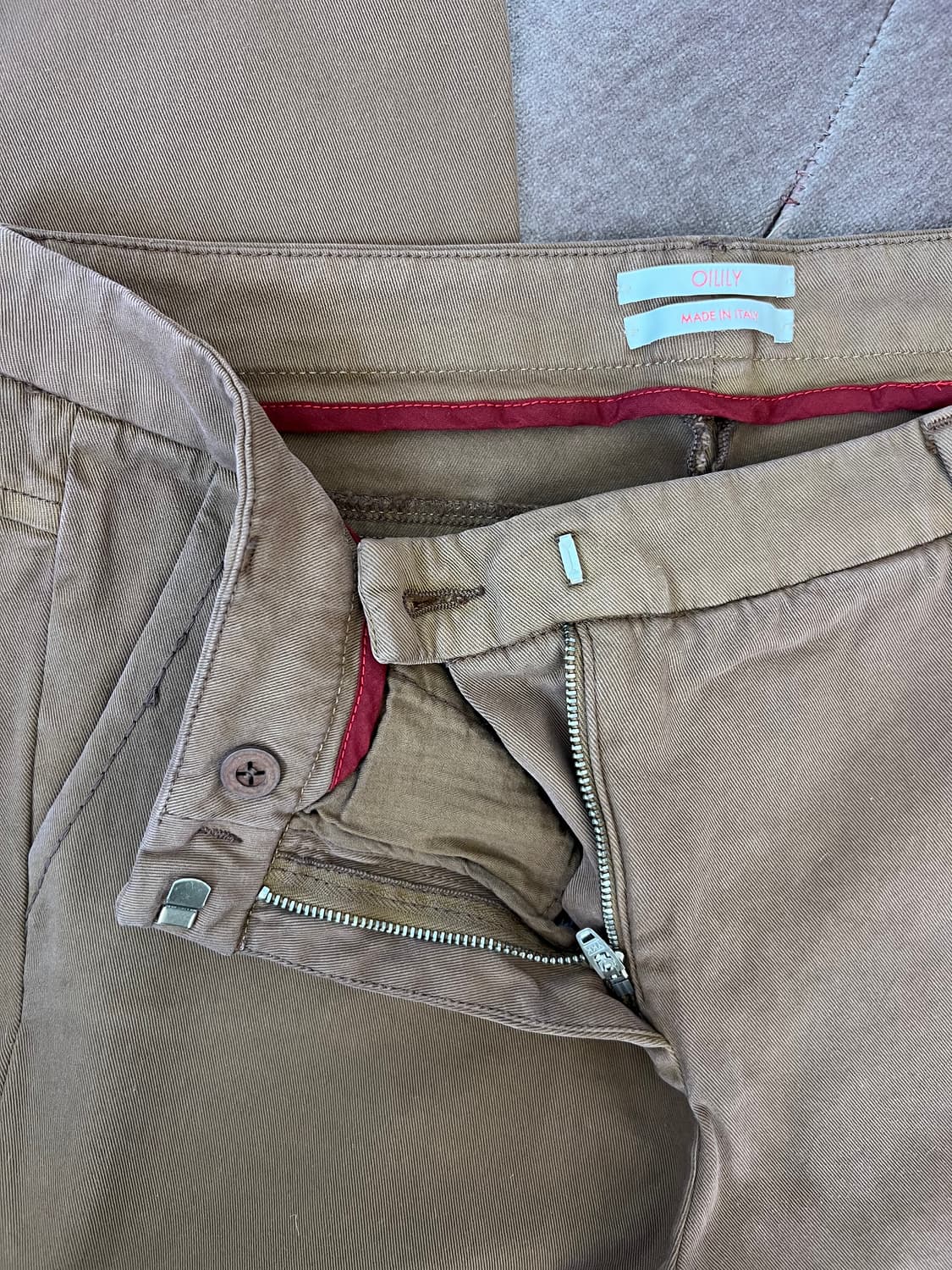 오일릴리 여자 브라운 코튼바지 면바지  상품이미지4