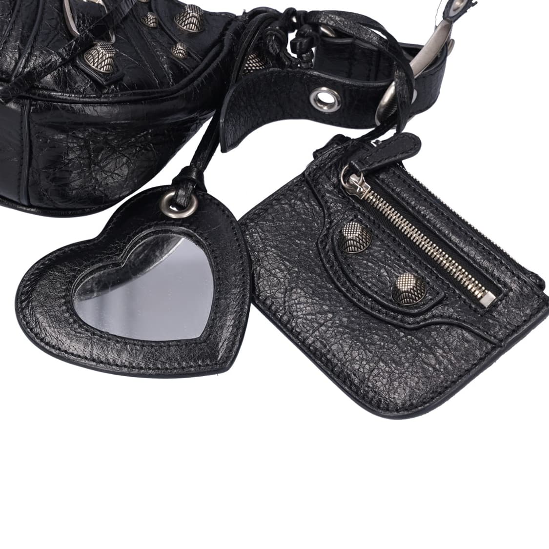 발렌시아가 671309 르 카골 XS 숄더백 레더 블랙 상품이미지5