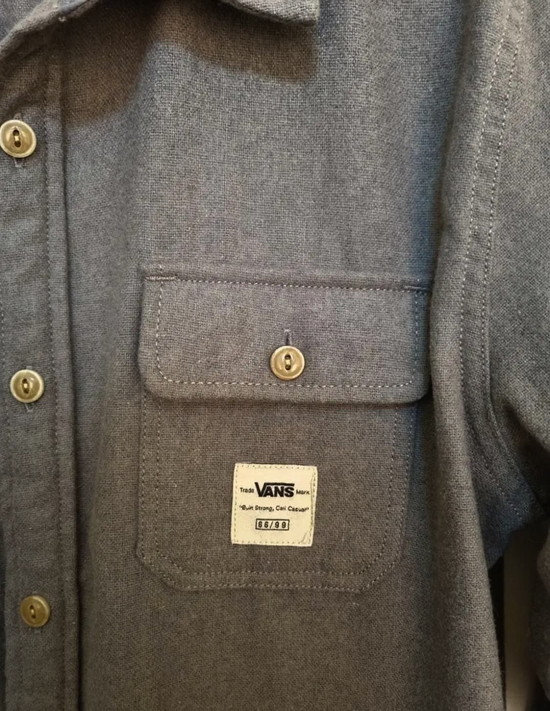 반스 클래식핏 울소재셔츠/남여공용S 상품이미지5