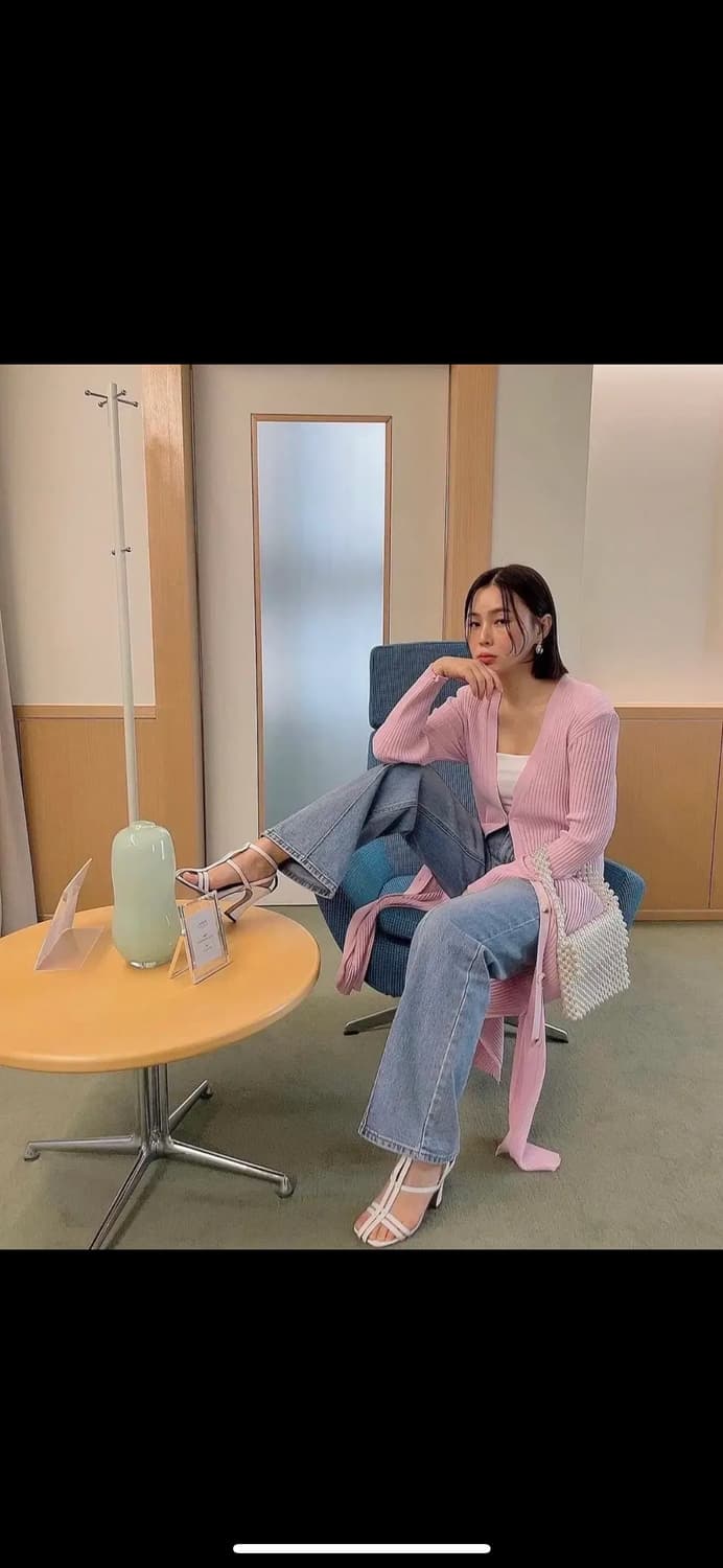 살롱드매그 트임 골지 롱 가디건 상품이미지4