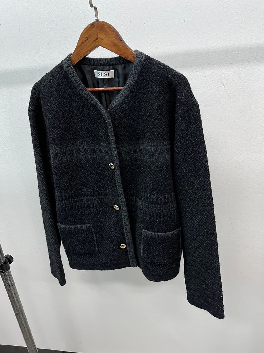 여) sjsj 24fw 금장 가디건  상품이미지1