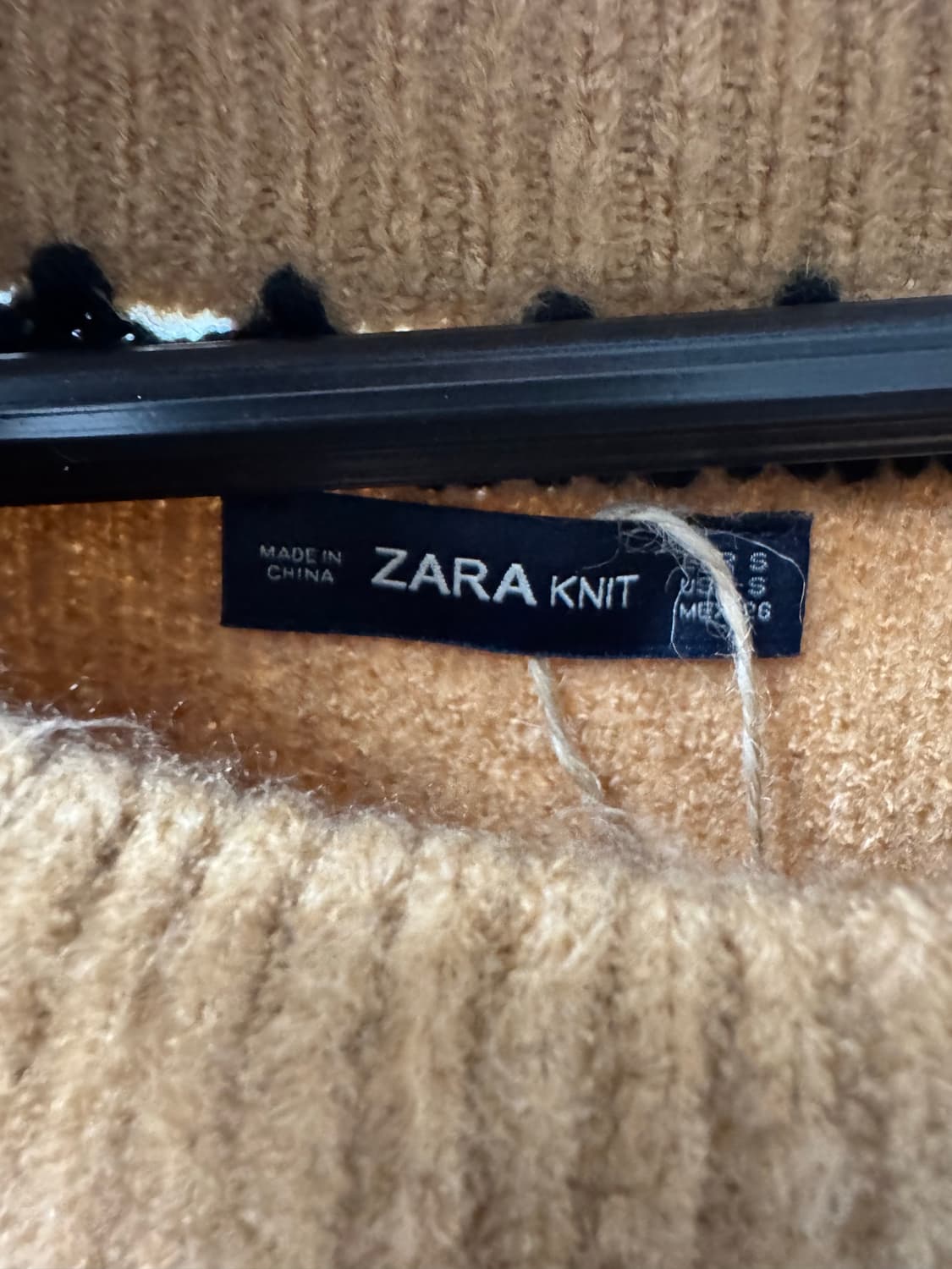 ZARA 자라 오버핏 스티치 배색 니트 S 상품이미지8