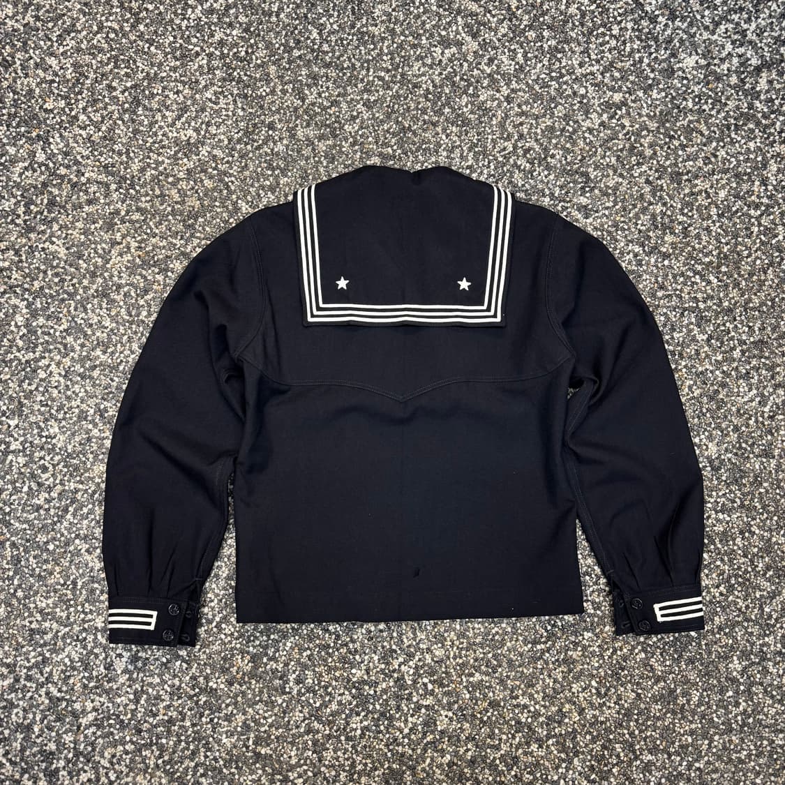 80s US Navy 미 해군 울 세일러 셔츠 (S)   상품이미지5