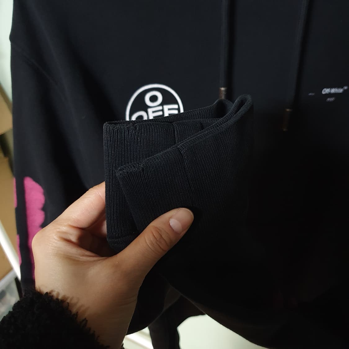 오프화이트 후드티 xl 상품이미지9