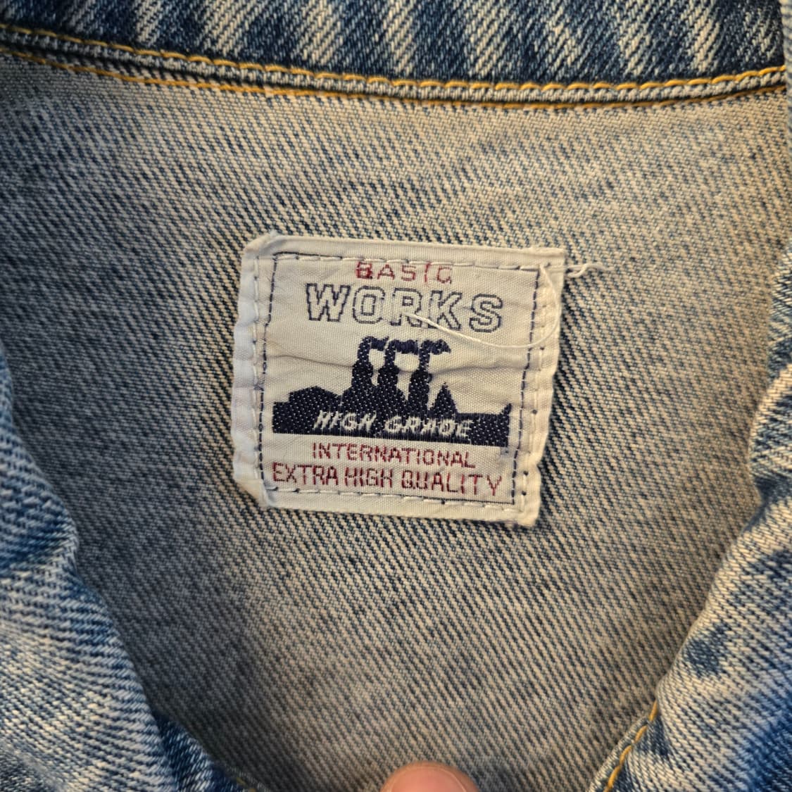 BASIC WORKS 데님 자켓 워크자켓 오버핏 상품이미지3