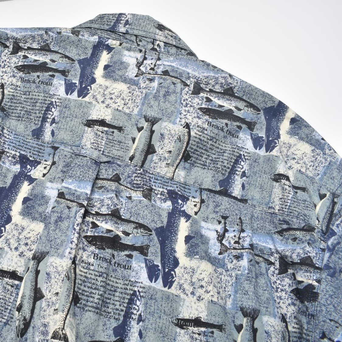 컬럼비아 빈티지 구제 미주판 물고기 도감 빅사이즈 셔츠 남방 3XL 상품이미지6