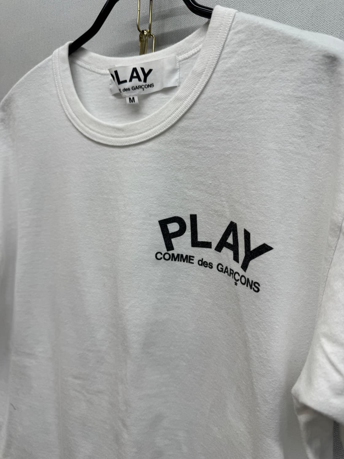 꼼데가르송 플레이 로고 반팔티 M(S~M) 상품이미지2