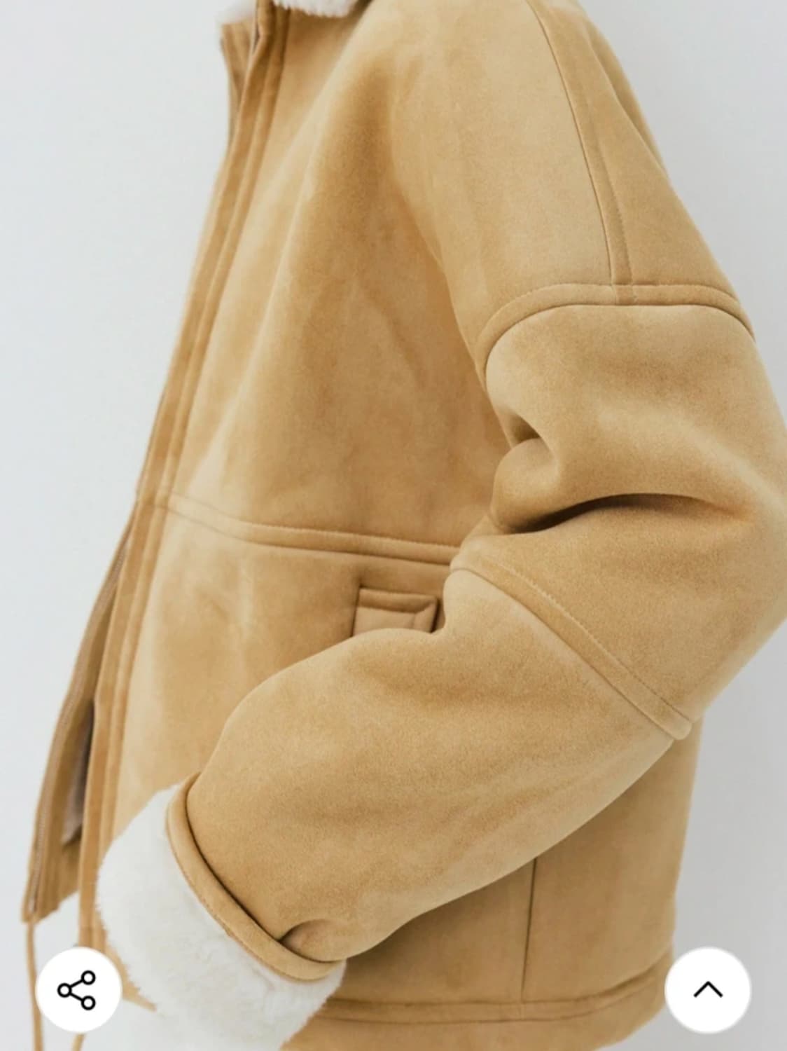 Le 르 스웨이드 무스탕 베이지 F 11.0 상품이미지2