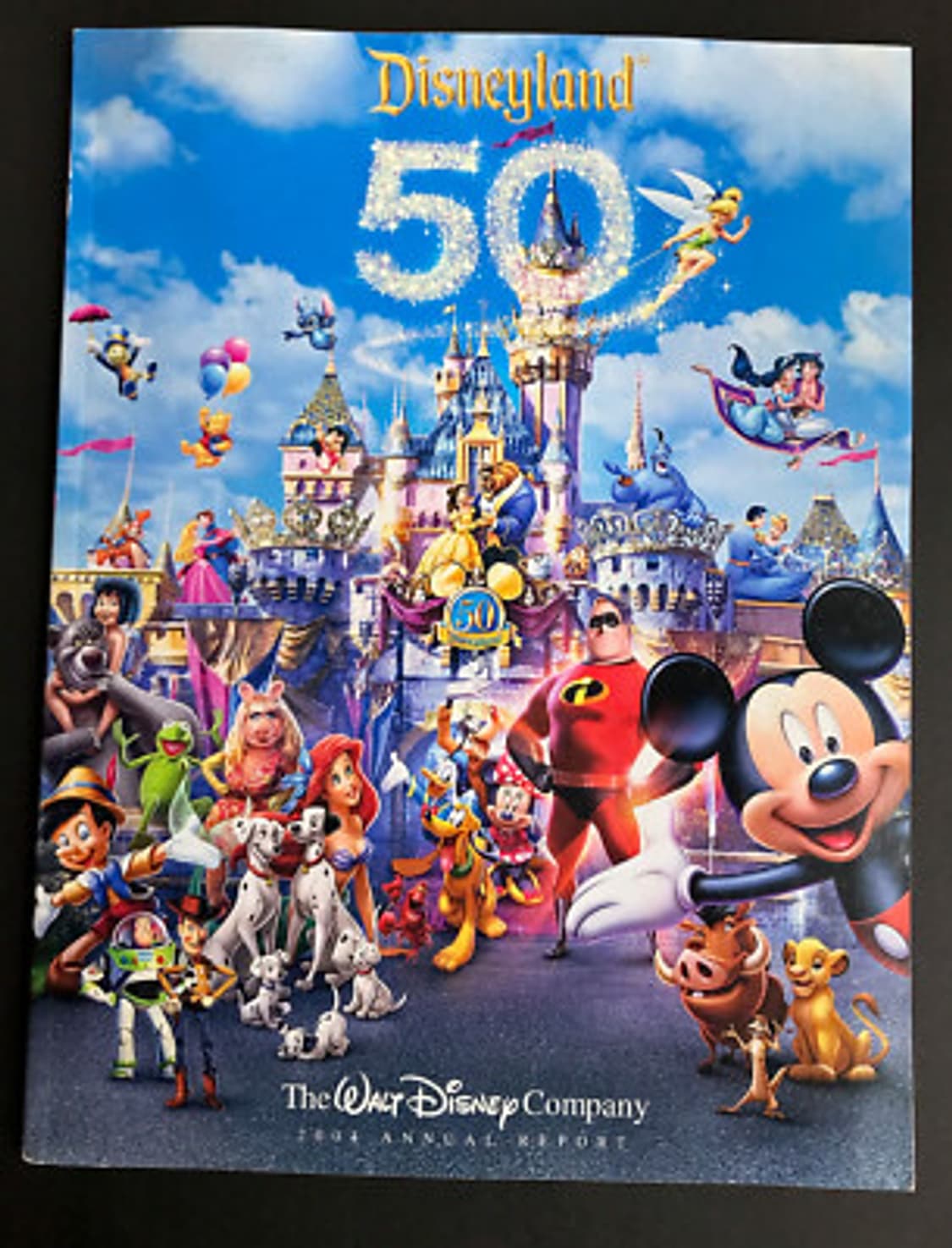 택포) 디즈니랜드 50주년 기념 미키마우스 빈티지 티셔츠 상품이미지4