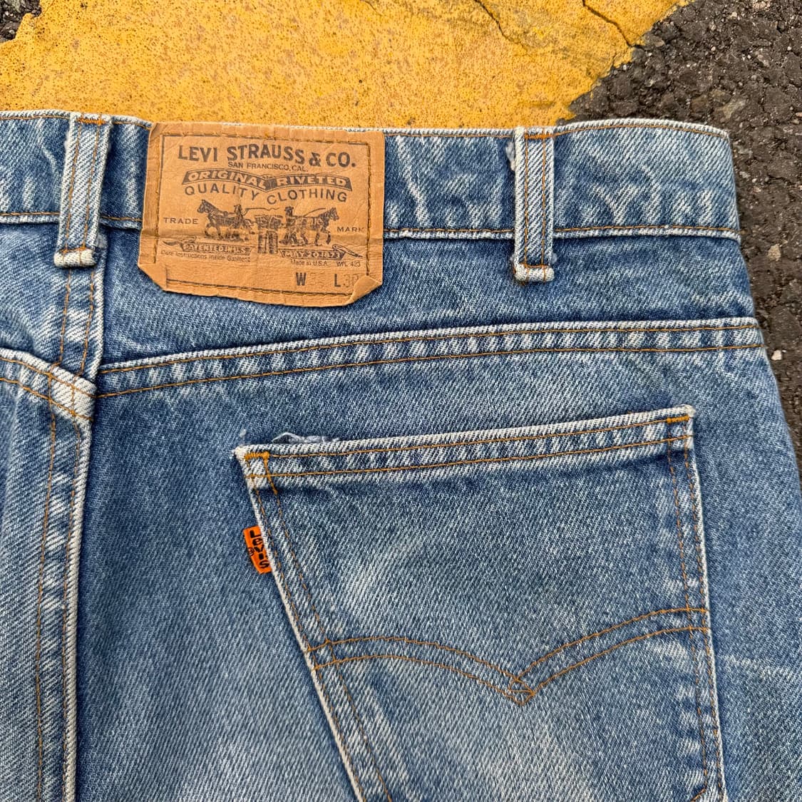 80s 빈티지 리바이스 517 오렌지탭 부츠컷 상품이미지6