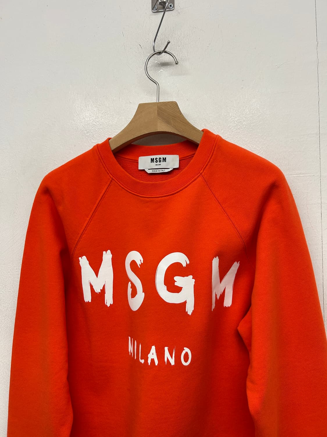MSGM 오렌지색 맨투맨 티셔츠 상품이미지2
