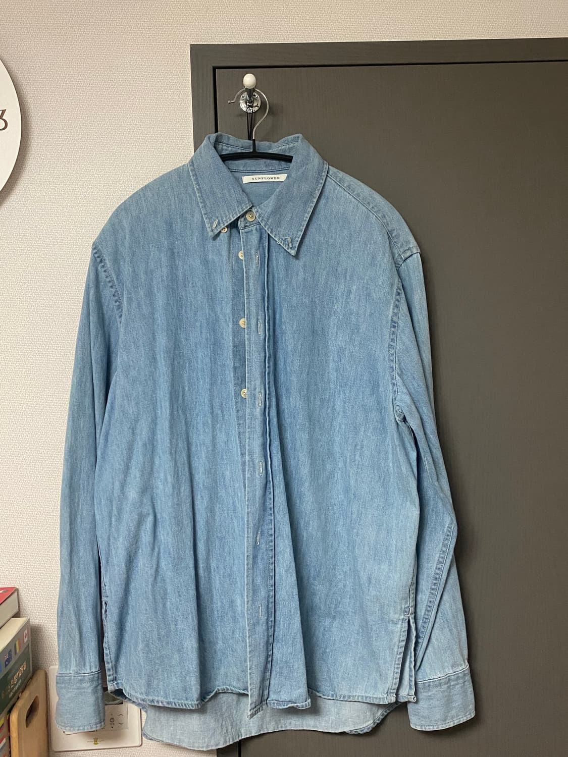 (S) Sunflower denim shirt 선플라워 데님 셔츠 상품이미지2