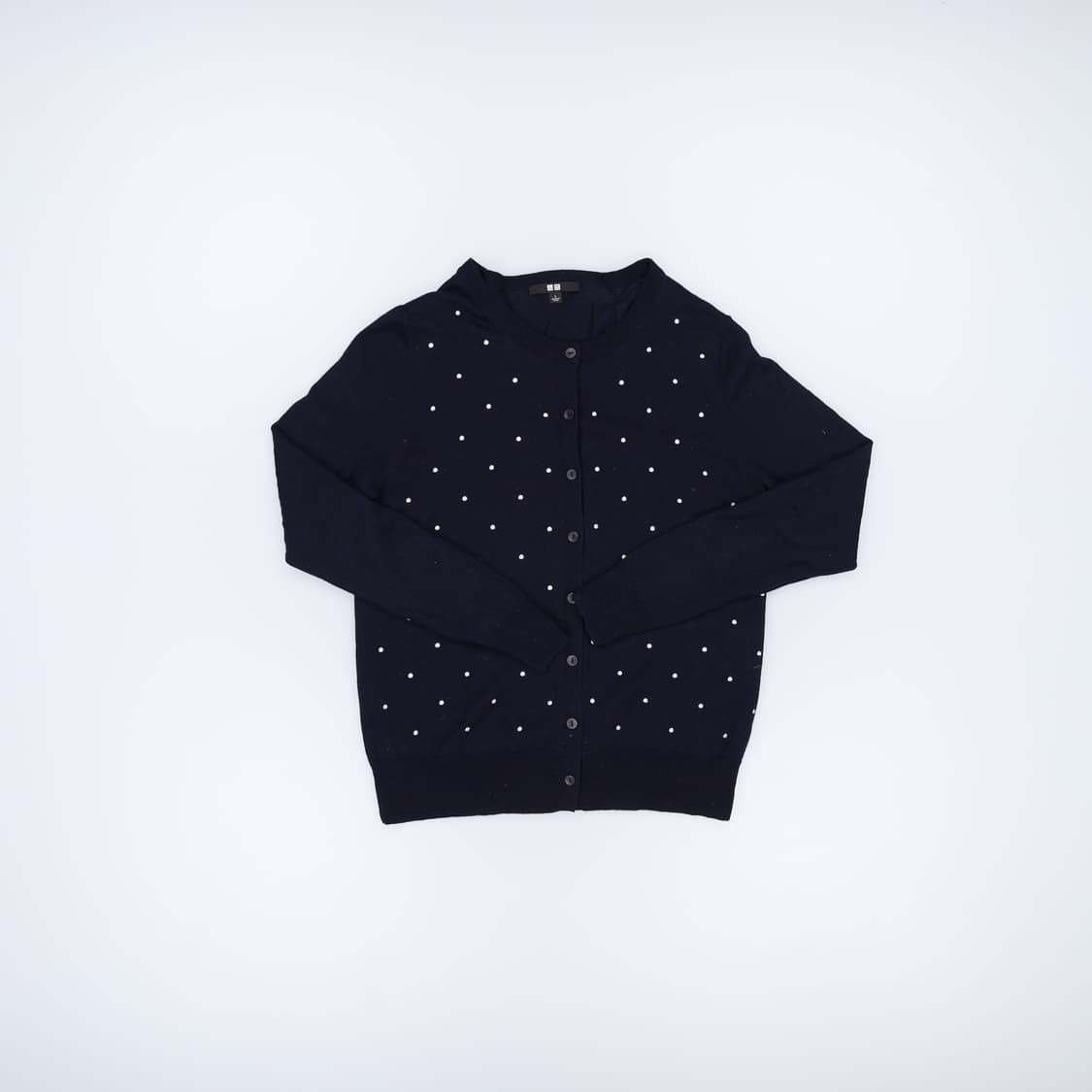 [L] 유니클로 여성 도트 울 가디건 0105J 상품이미지2