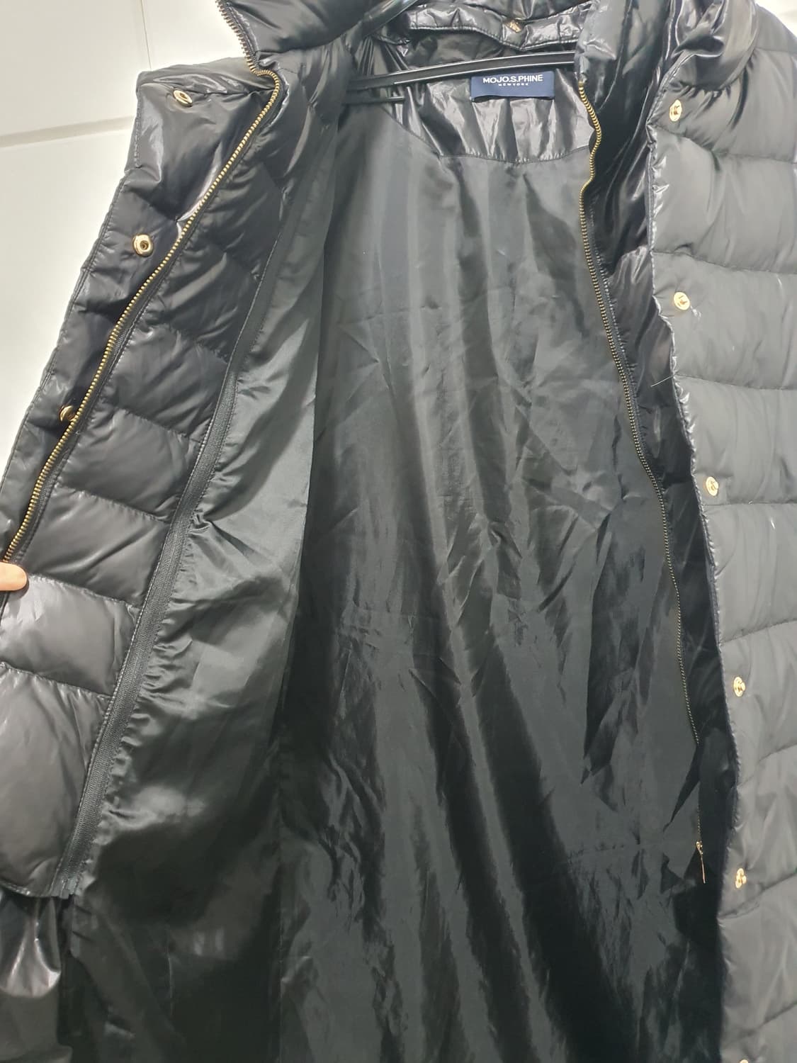 모조에스핀 거위털 이중 패딩 사이즈 55 상품이미지8