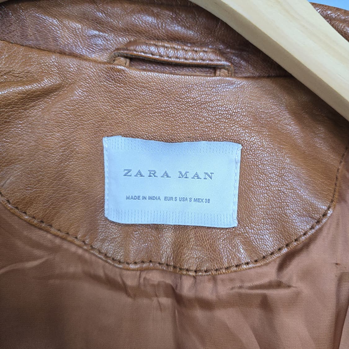 자라맨(zara man) 염소가죽 라이더자켓 S 상품이미지6