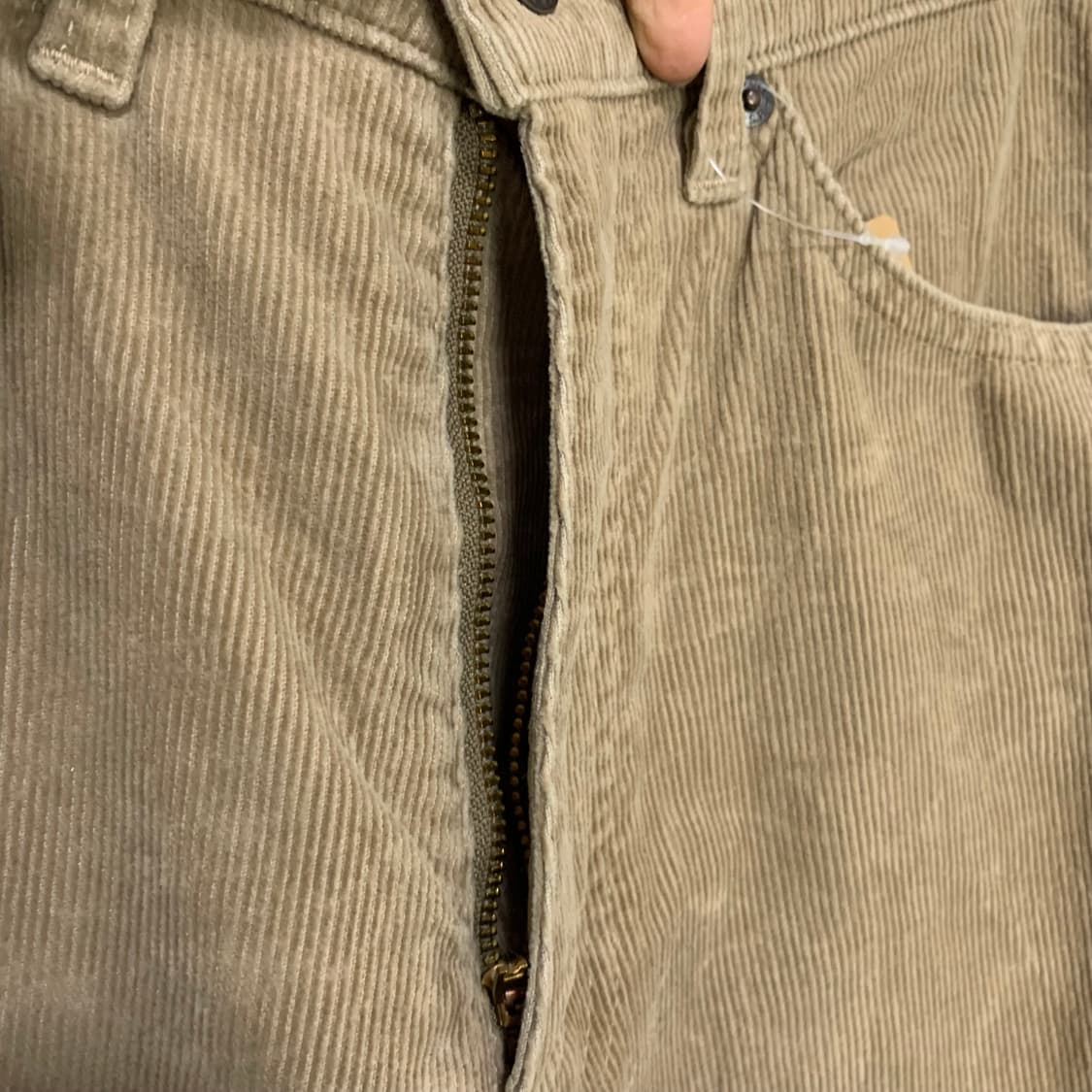리바이스 빈티지 하이웨스트 베이지 브라운 코듀로이 팬츠 26인치 골덴바지 상품이미지4