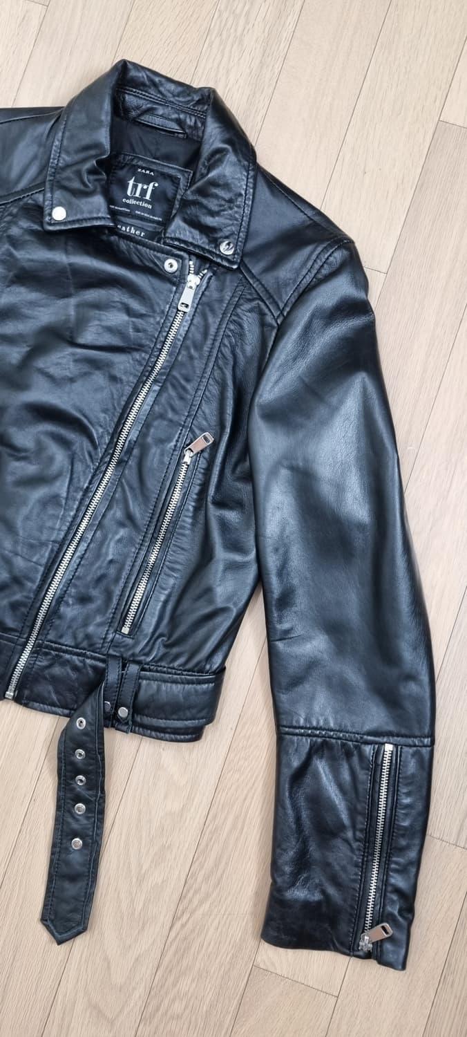 ZARA 자라 양가죽 라이더 자켓 M _ 여성 상품이미지4