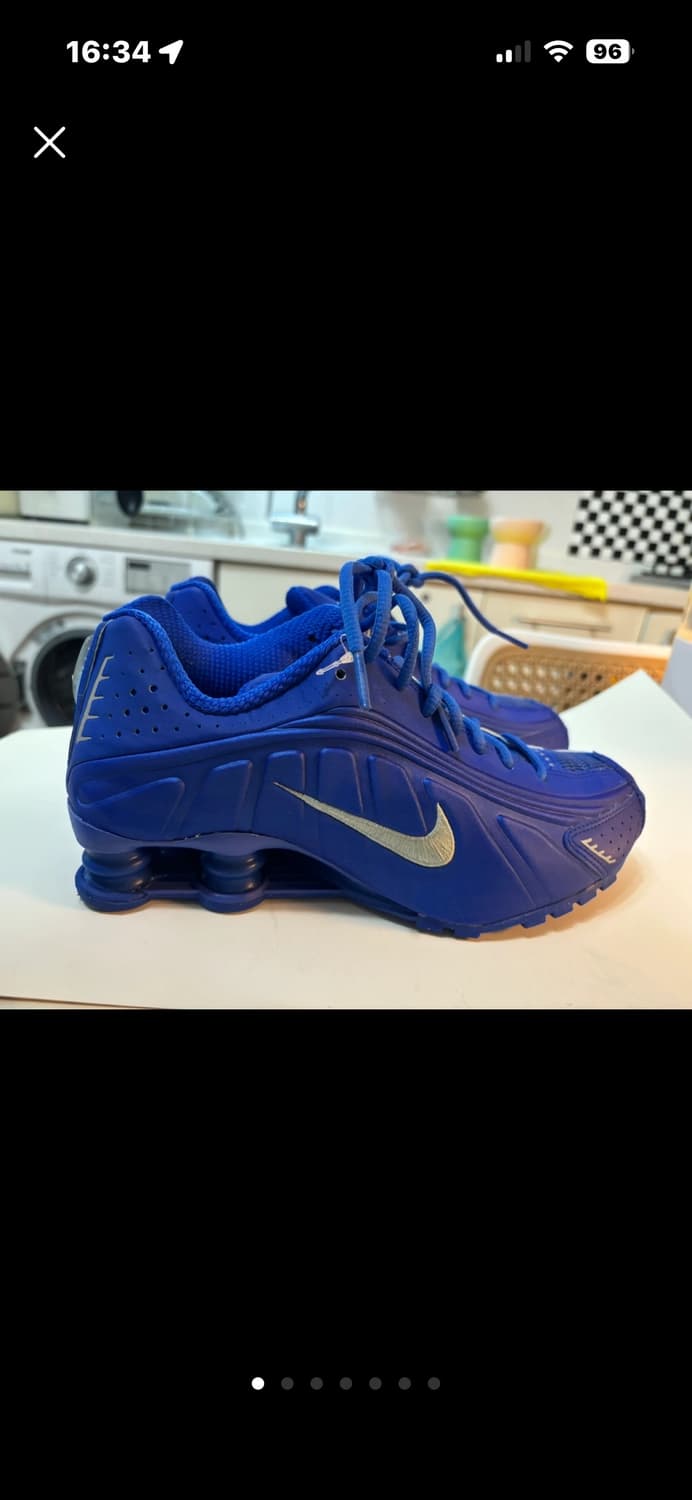 (Kasina 카시나) Nike W SHOX R4 나이키 블루 blue 상품이미지1