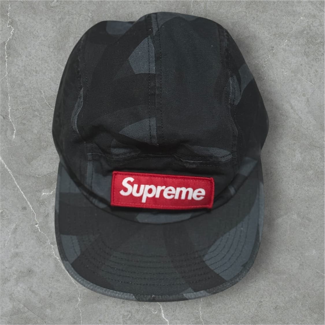 슈프림 카모 캠프캡 블랙 상품이미지1