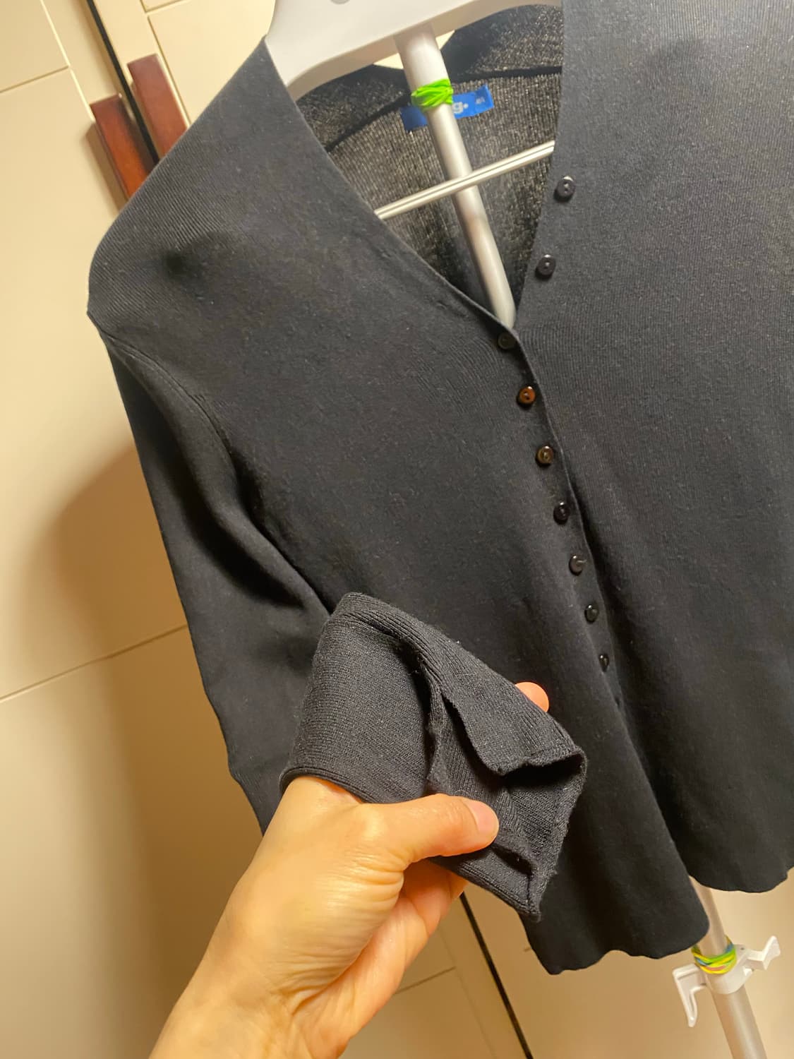 벨리걸 블랙 가디건 M/L 상품이미지3