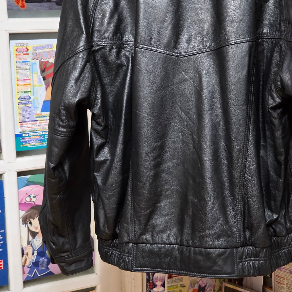 드럼다이드 소가죽 레이어드 봄버 자켓 상품이미지8