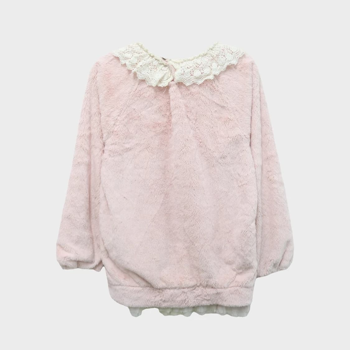 S-CUTIE 딸기우유 레이스 레이어드 부클 맨투맨 60879 상품이미지2