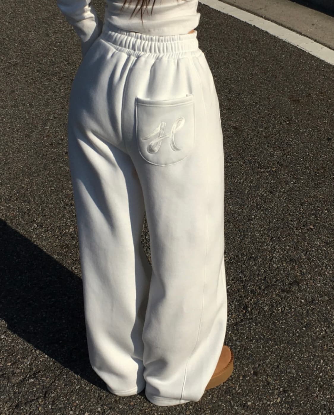 히니크 자체제작 기모자수 트레이닝팬츠 상품이미지1