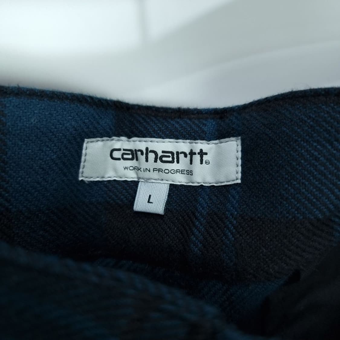 [칼하트] 로고 패치 루즈 스트레이트 타탄 체크 팬츠 M17923 상품이미지7