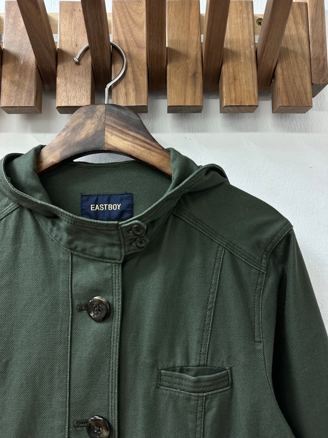 일본빈티지 EASTBOY 이스트보이 후드 버튼 자켓 상품이미지3