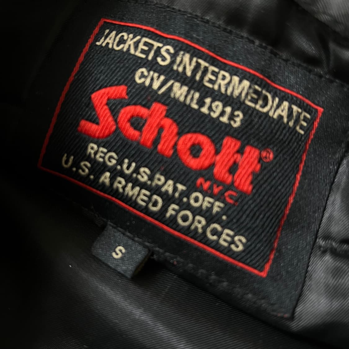 쇼트 Schott N3B 야상 파카 블랙 S/90 상품이미지7