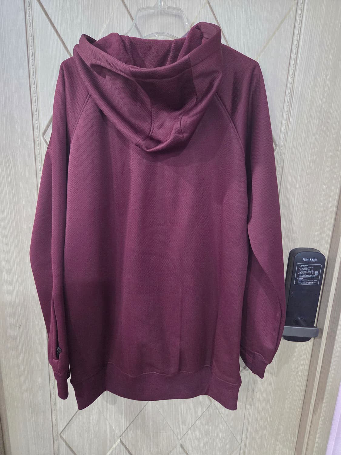 버건디 여성 후드집업 상품이미지2