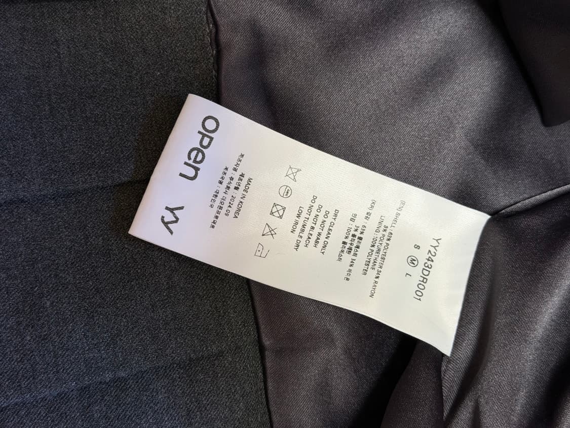 오픈와이와이 BELTED PLEATED MINI DRESS, GRAY 상품이미지10