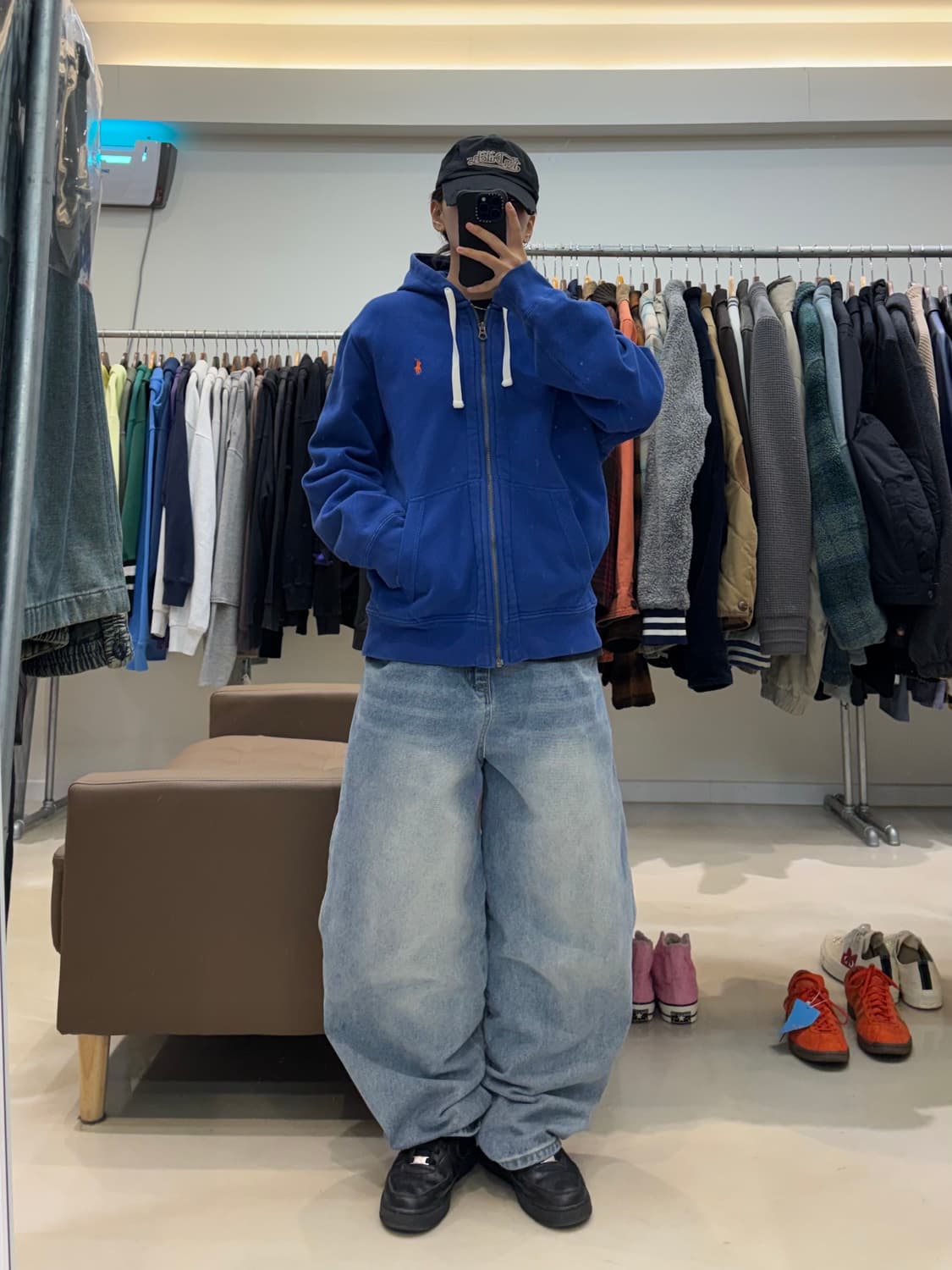 폴로 랄프로렌 와플 후드집업 상품이미지7