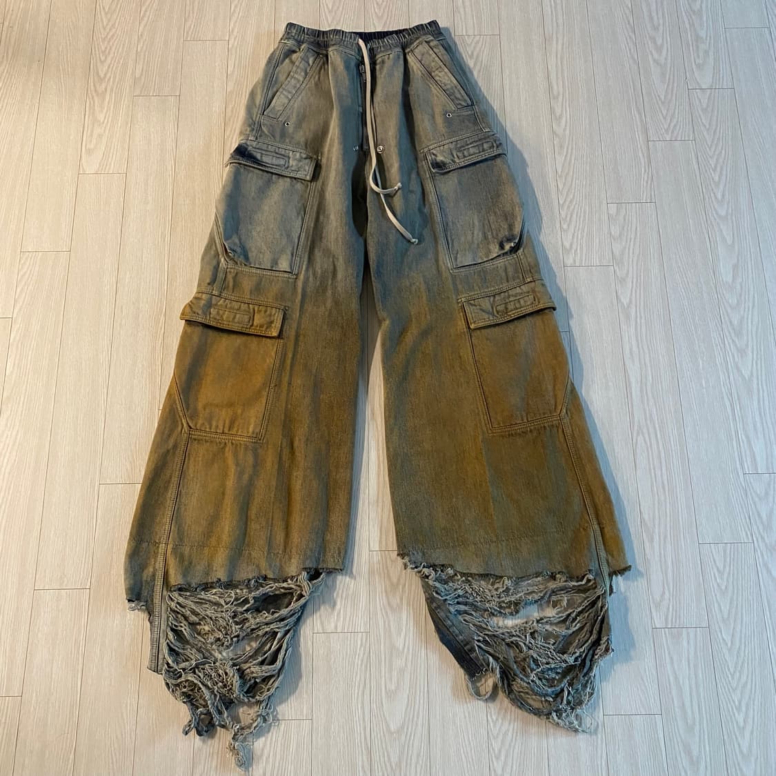 [S] 릭오웬스 다크쉐도우 더블 카고 점보 벨라스 스카이/오렌지 상품이미지1