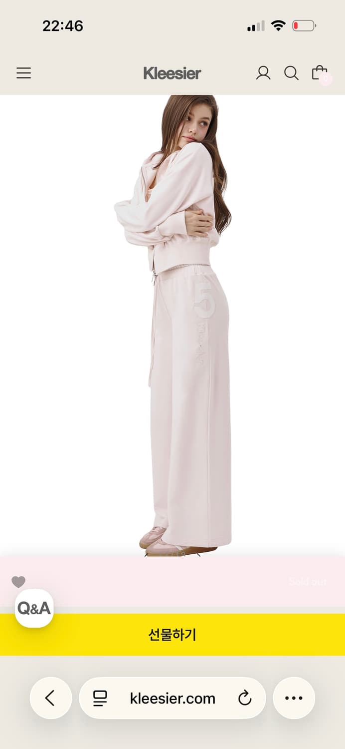 세트) 클리시어 25소프트 후드집업 팬츠  상품이미지8