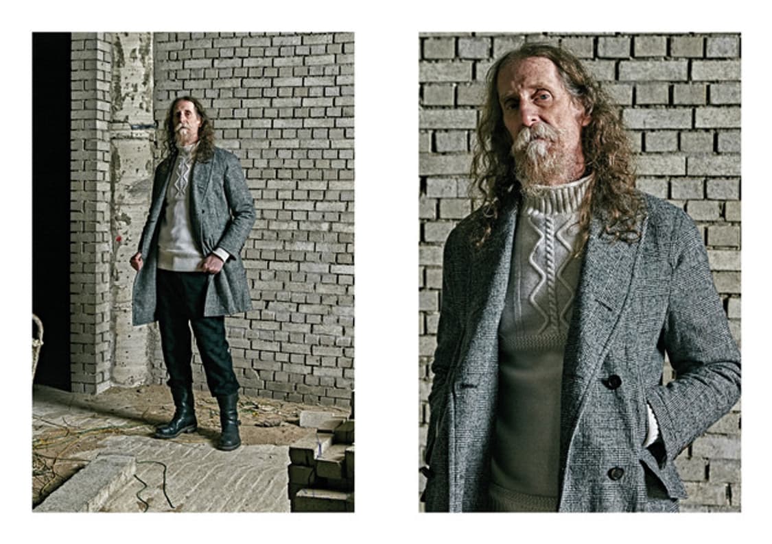 이스트로그 모크 넥 케이블 니트 스웨터 블랙 상품이미지1