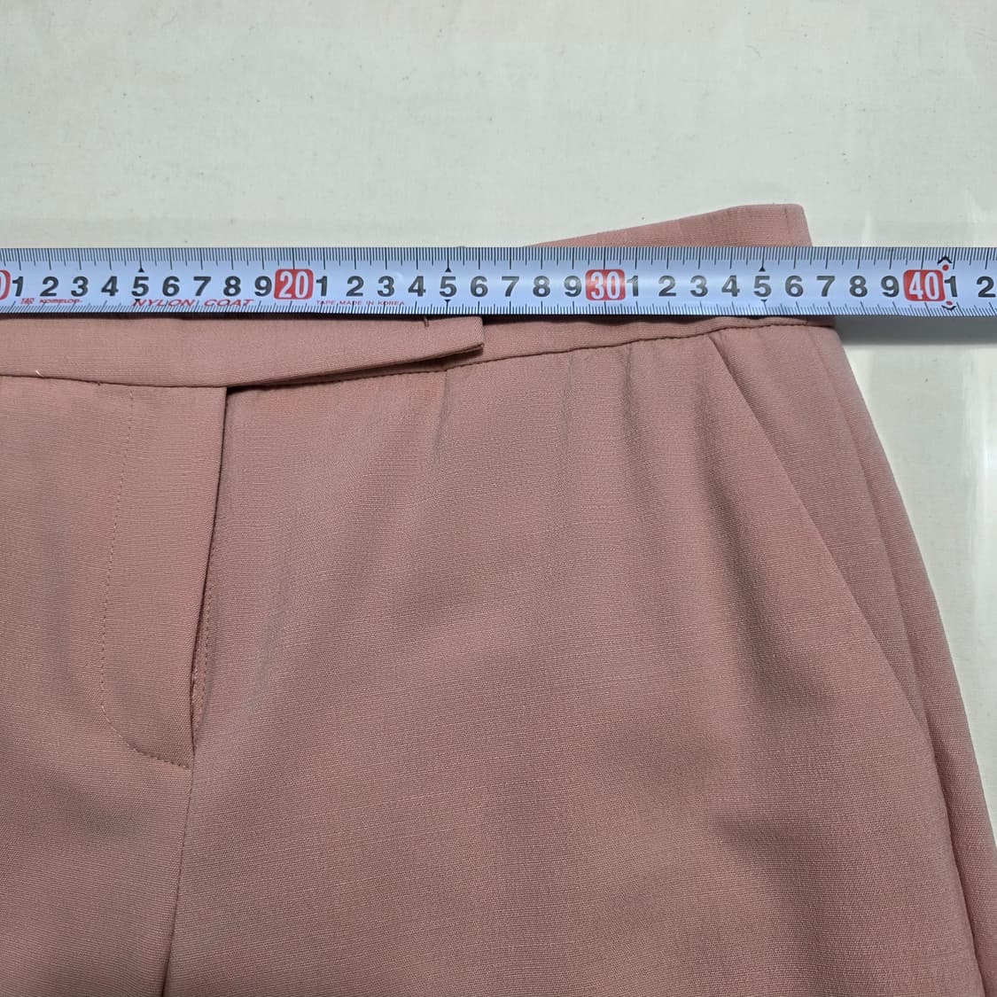 1041 미샤 MICHA 이태리원단 슬랙스 / 울 모헤어 / 55  핑크 상품이미지3